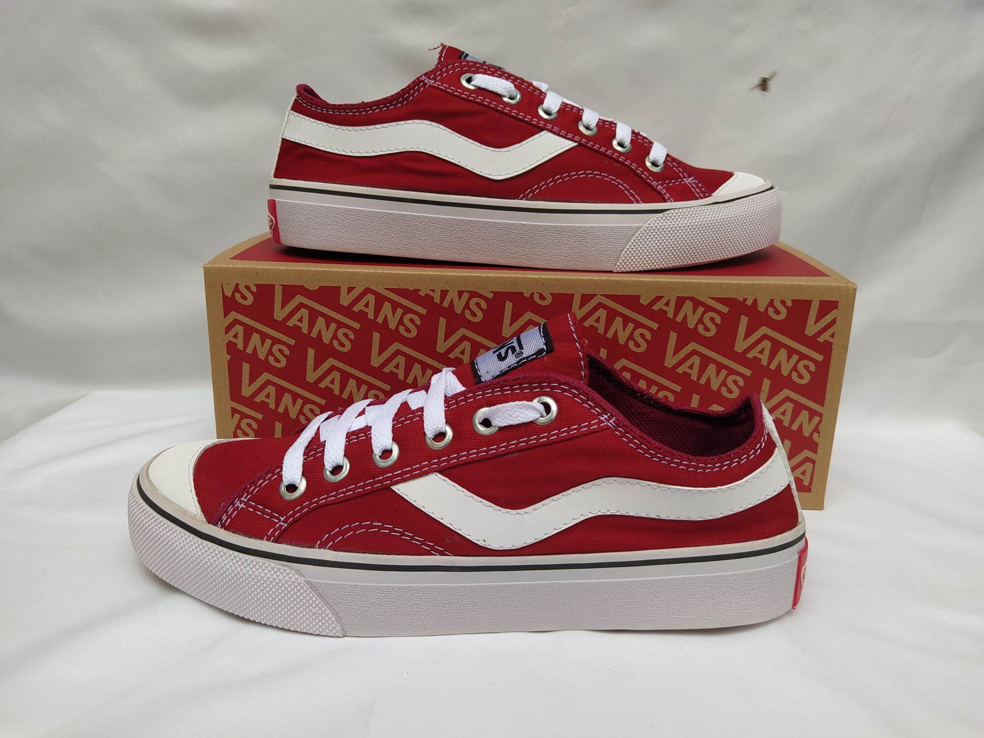 low vans red