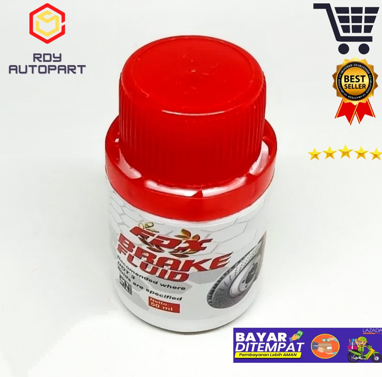 Minyak Rem 50ML FDX Break Fluid DOT 3 Cakram Tromol ABS Motor Brake
