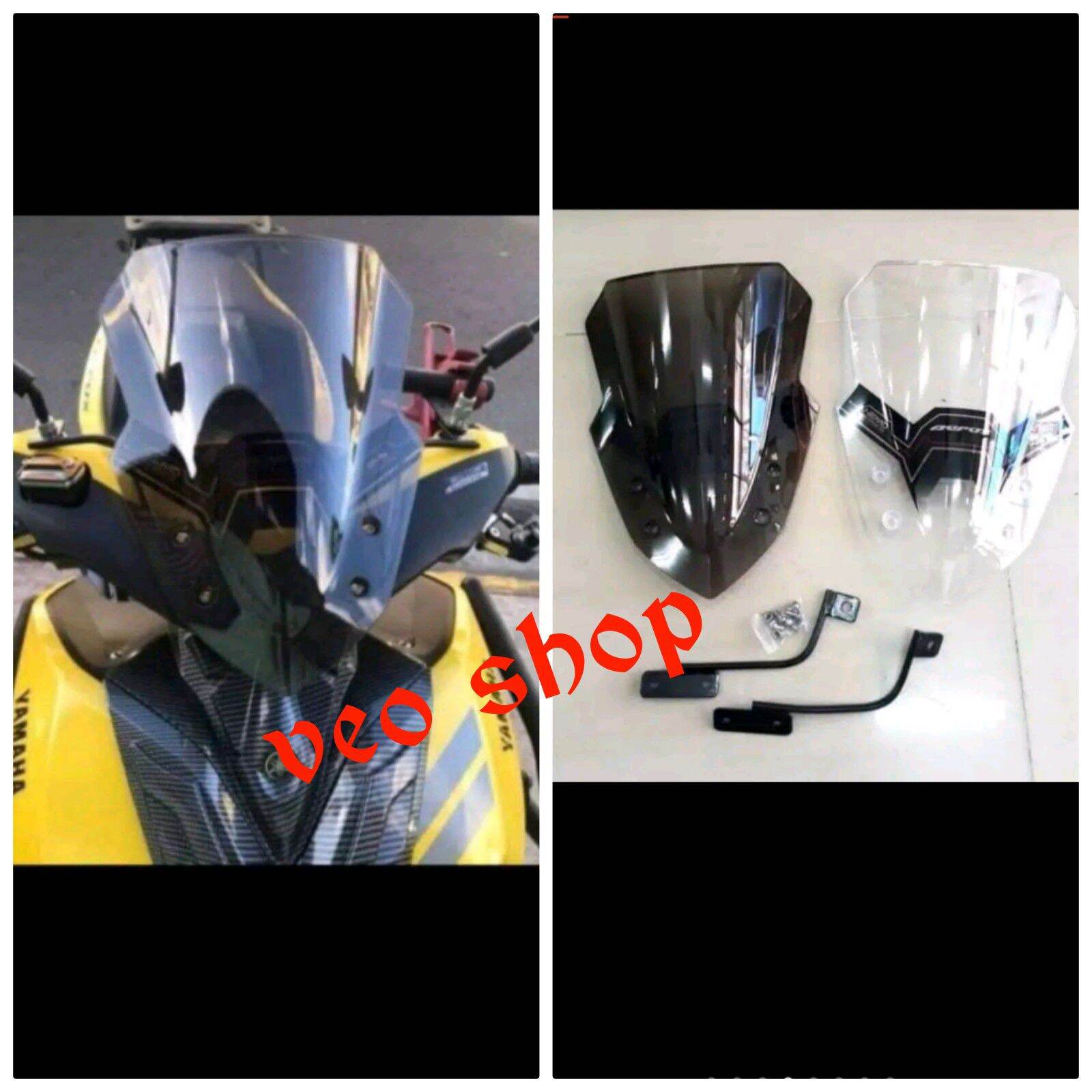 windshield Apolo Nemo for Yamaha aerox 155 NEMO winshield visor apolo yamaha AEROX 155 Lazada