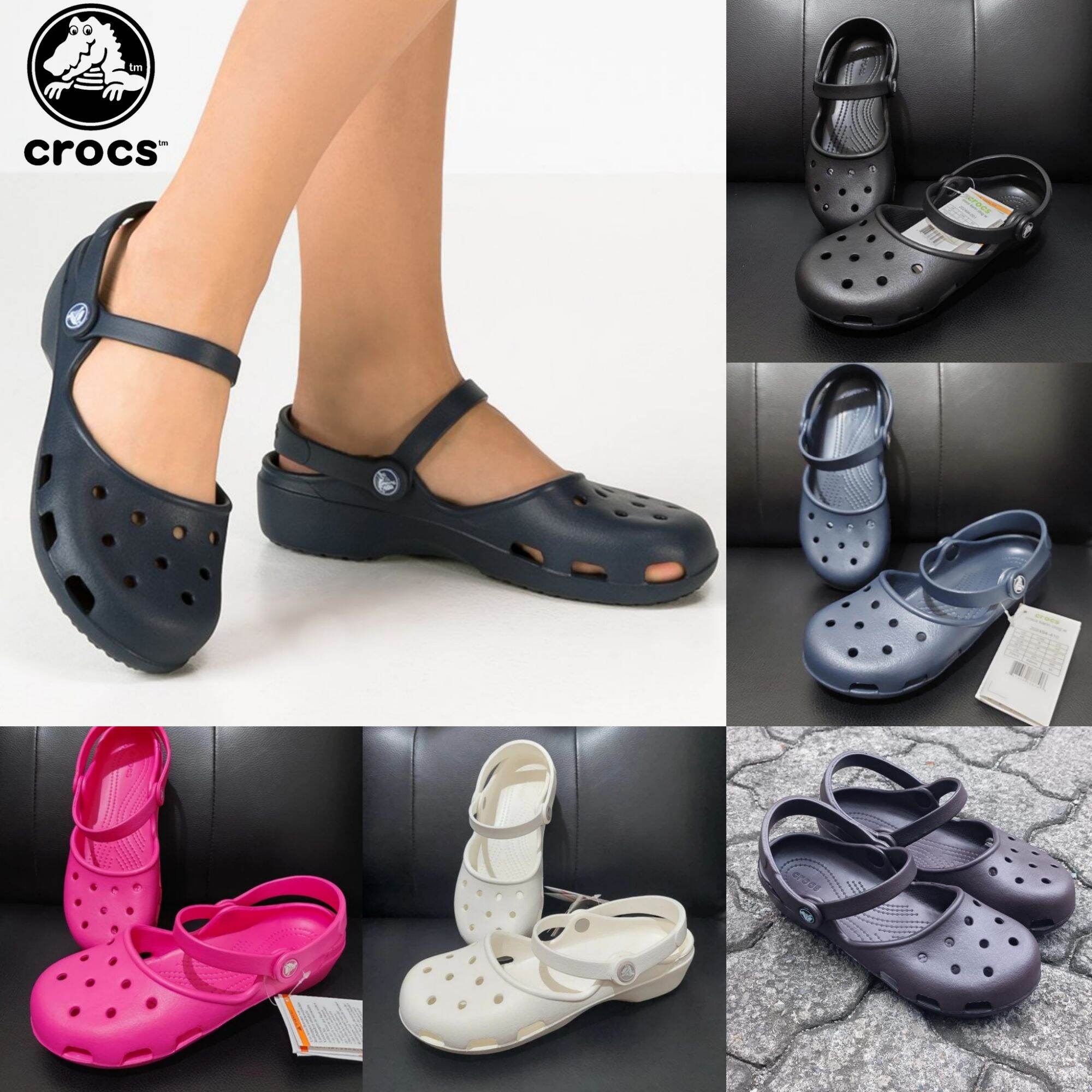 Sandal Crocs Karin Clog Wanita Sandal Wanita Sepatu Sandal