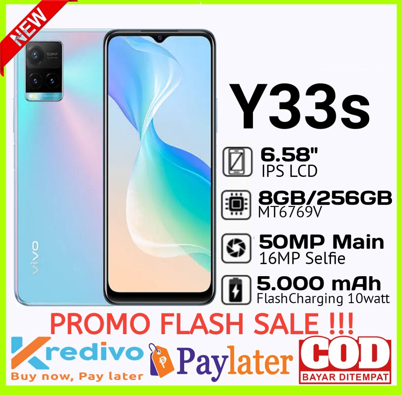 Vivo y33s RAM 8 + 256 (+) Vivo y20s Ram 6 + 128. new warranty Harga  995,000 Ringgit*Penghantaran Percuma