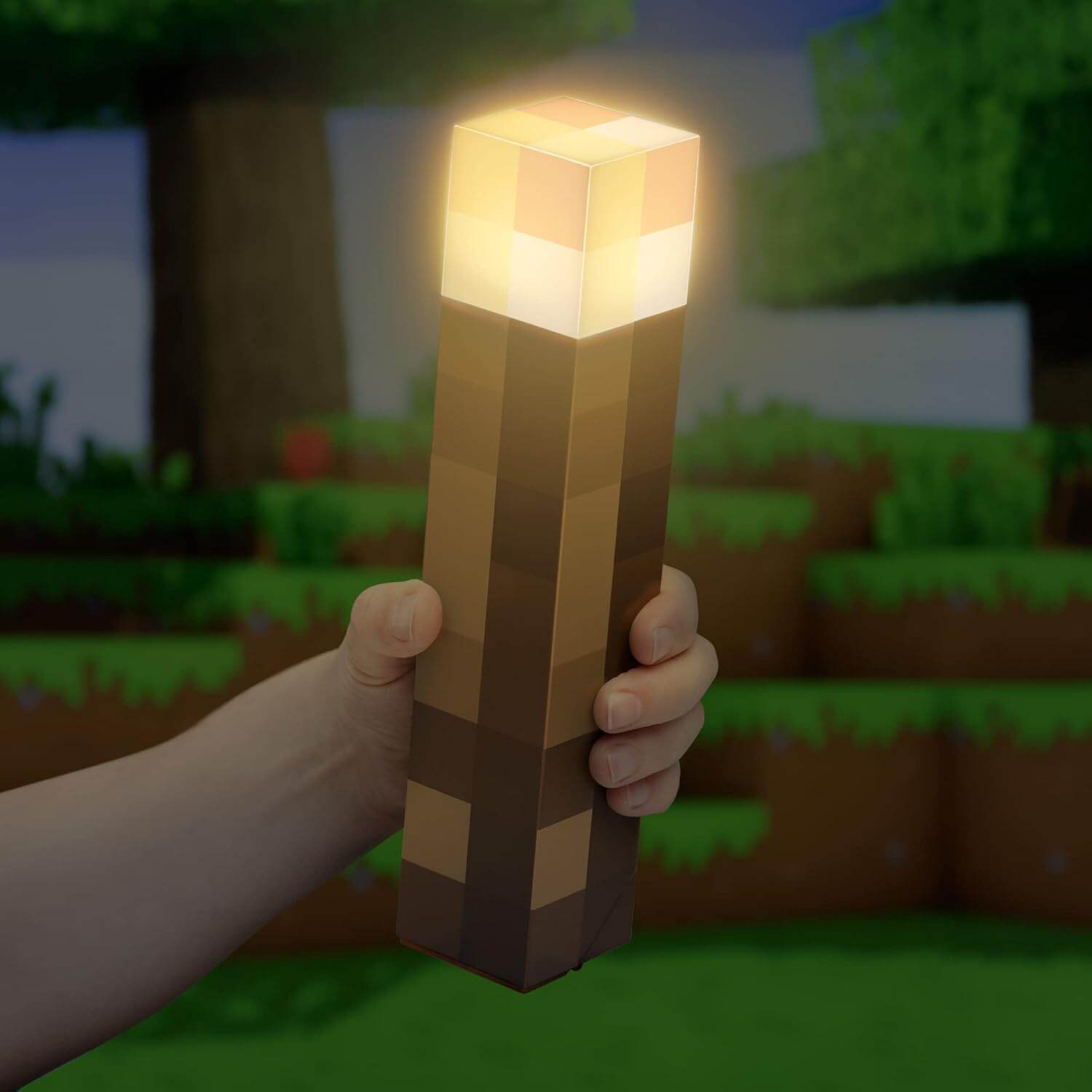 Lampu LED Minecraft Torch Night Light Rechargeable Warm White Lazada