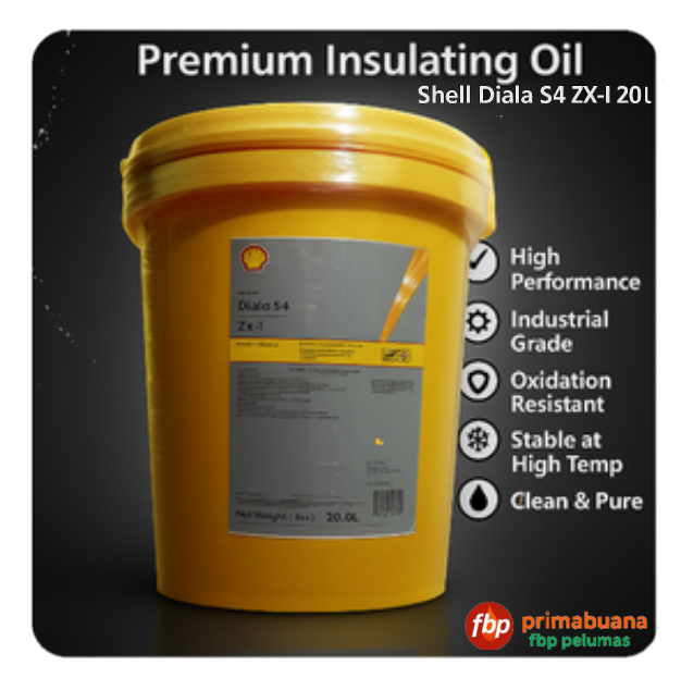 Shell Diala S4 zx-i transformer lubricating oil contents-20 litres pail packaging Harga 1,250,000 rupiah*Gratis Ongkir