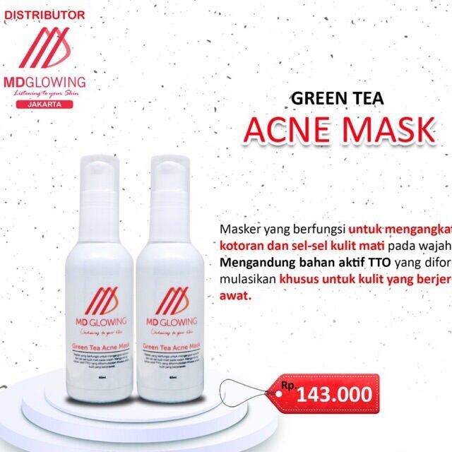 Masker Green Tea / Green Tea Acne Mask By Mdglowing Lazada Indonesia
