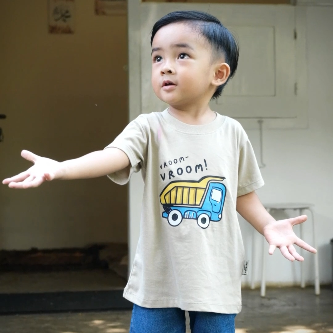 Kaos Baju Anak Gambar Mobil Truck Laki Laki Perempuan 1 2 3 4 5 Tahun Maysara