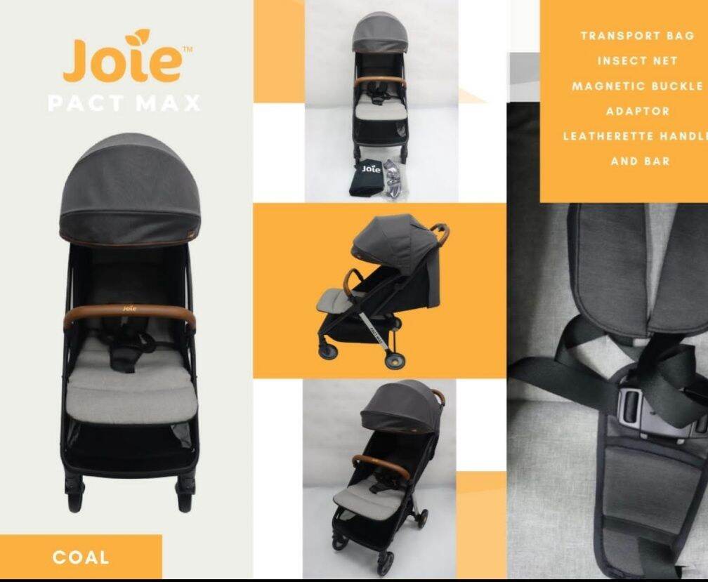 Stroller Cabin Size Joie Pact Max With Insect net Transport Bag & Adaptor