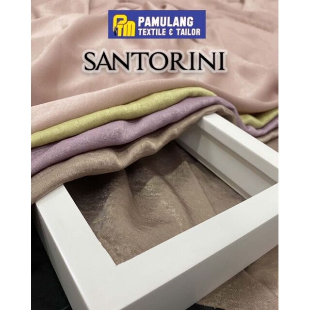 Kain Santorini Silk Crinkle Harga Per Setengah Meter (50 cm