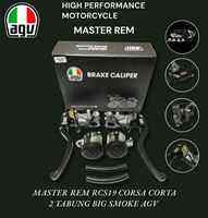 MASTER REM RCS 19 CORSA CORTA AGV MODEL RCB KTC RCS 19 DUA TABUNG BIG SMOKE THAILAND ORIGINAL NMAX NMAX NEW PCX PCX 150 160 NEW XMAX ADV VARIO 160 RX KING NINJA VIXION RX KING CB CBR R15 R25 KLX CRF TIGER DLL