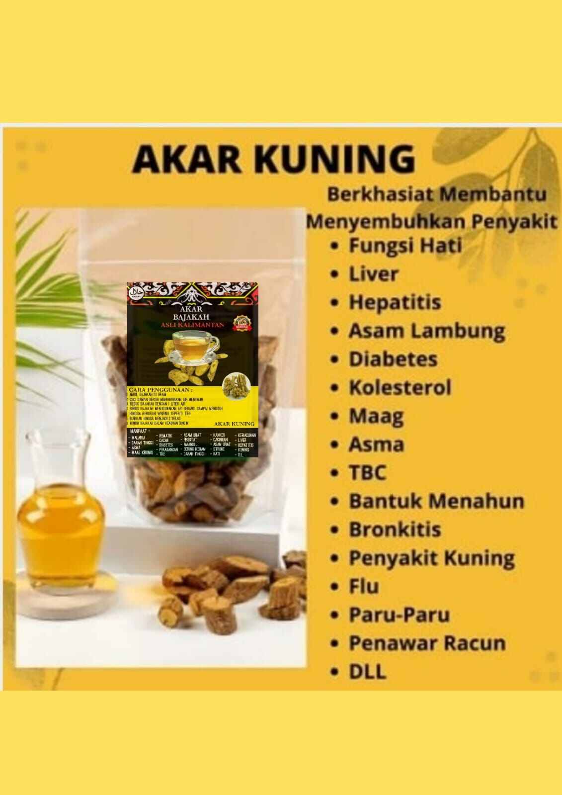 Akar Bajakah Akar Kuning Asli Kalimantan Lazada Indonesia 