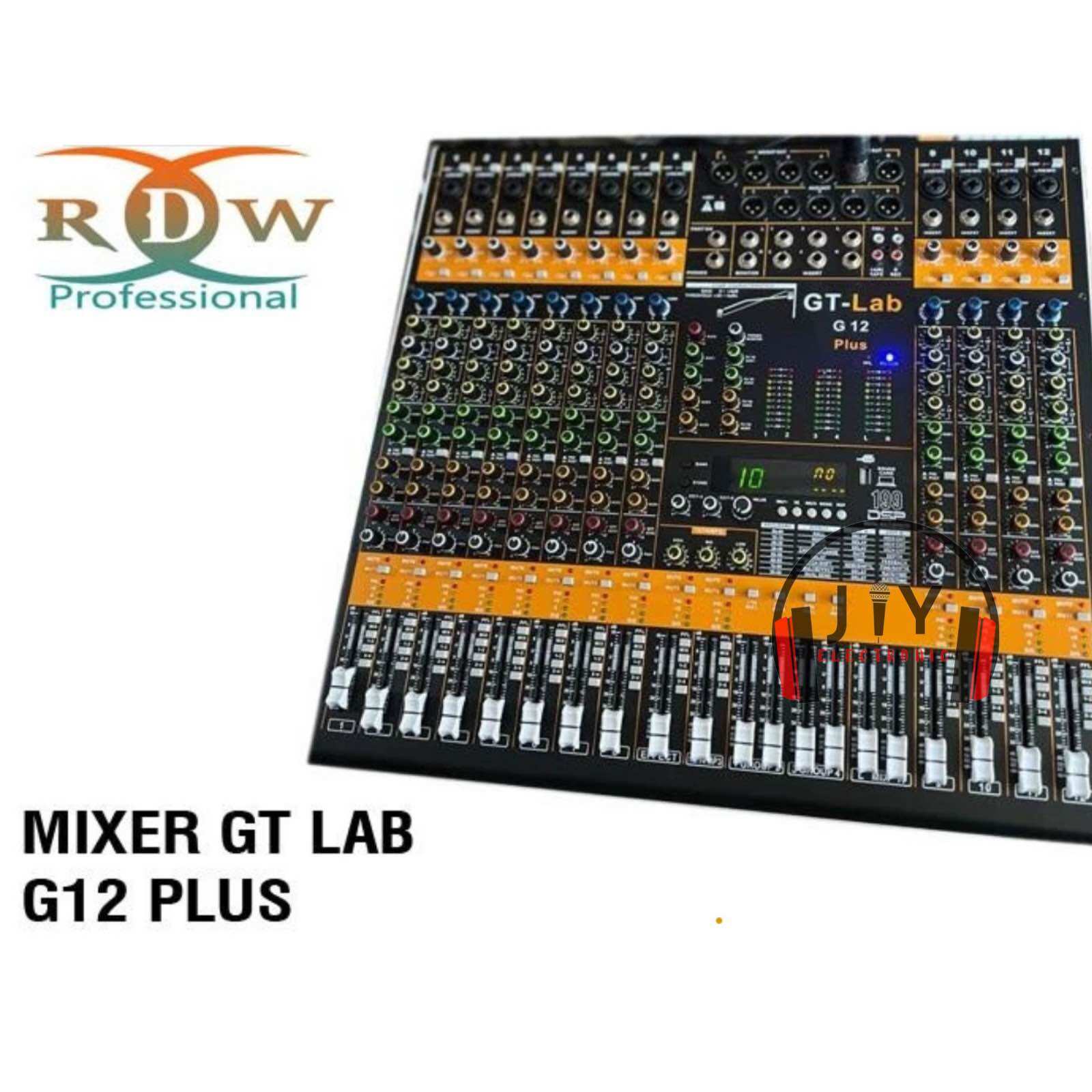 Audio Mixer 12 Channel GT Lab By RDW G12 Plus G 12Plus G12Plus