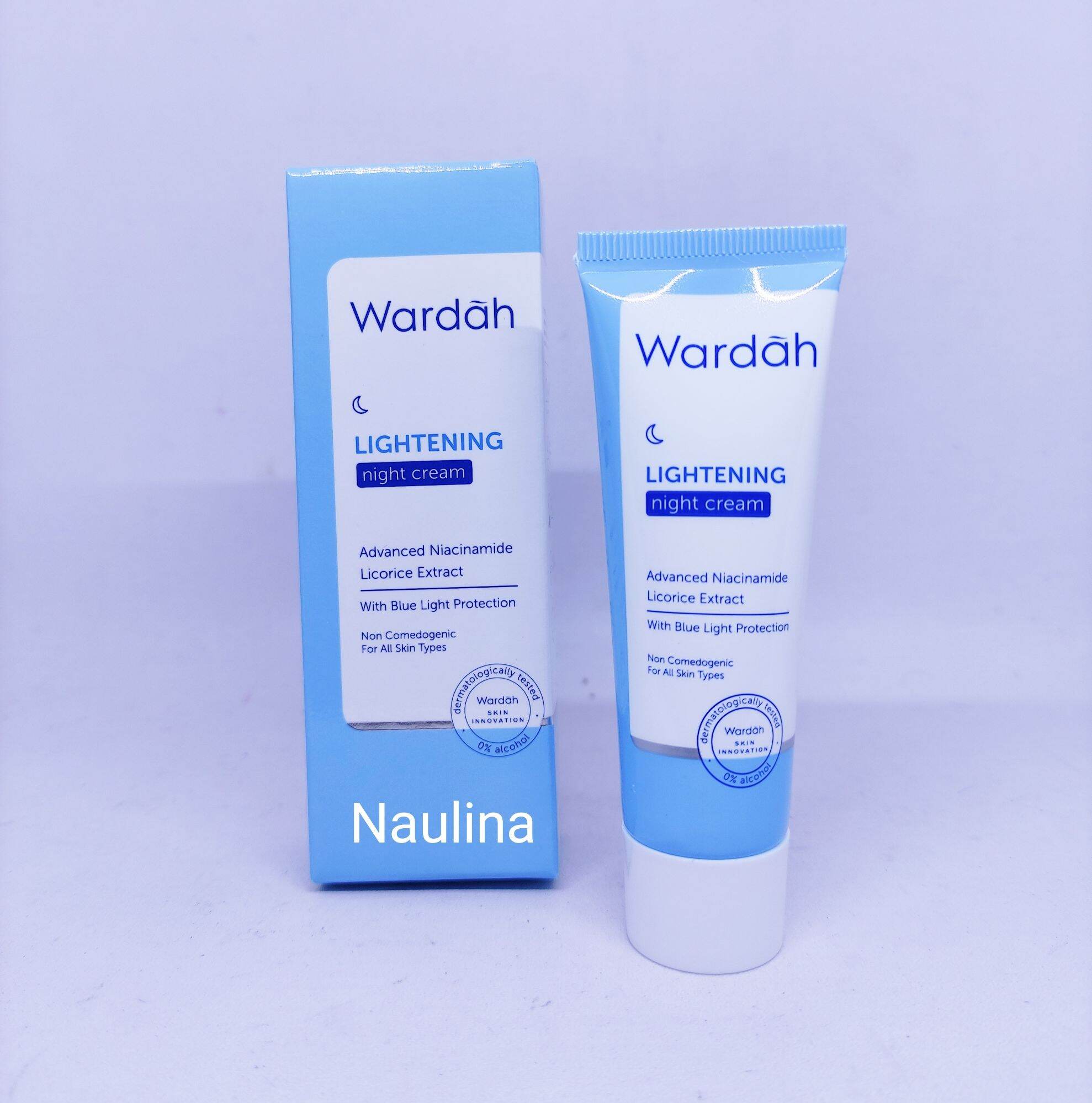 Wardah Lightening Night Cream Advanced Niacinamide 20 ml / Pelembab