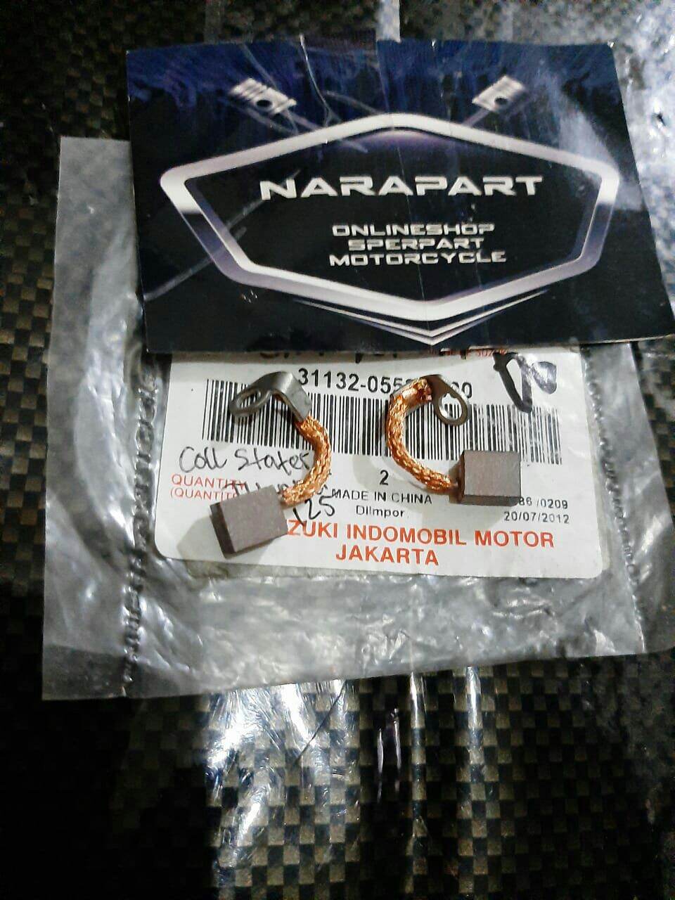 carbon brush.areng starter original thunder 125 Harga 20,000 rupiah*Gratis Ongkir