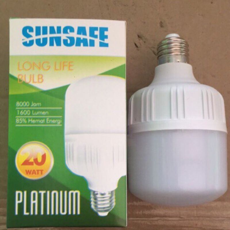 lampu LED sunsafe 20w platinum