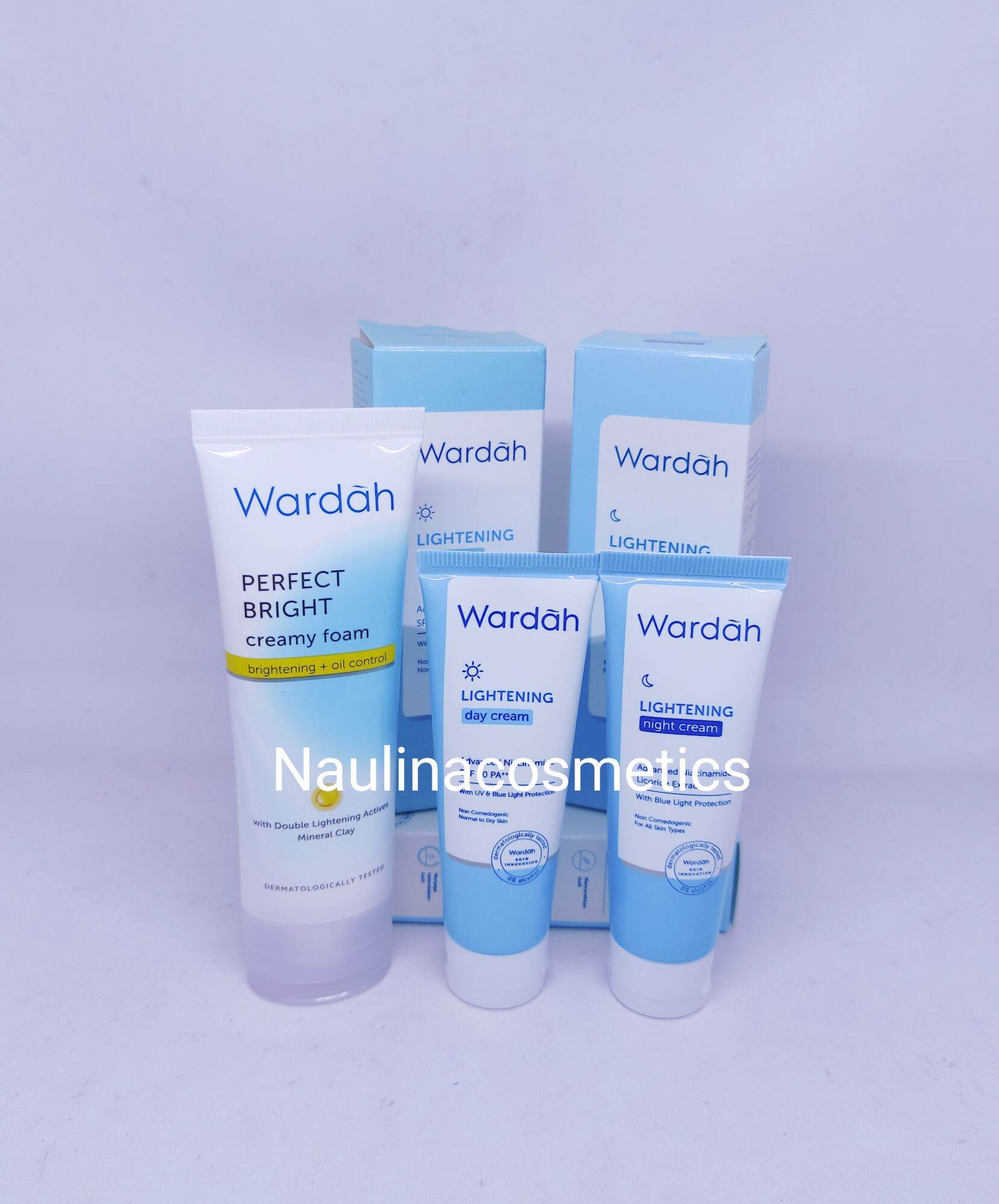 Paket Wardah Lightening Cream Pelembab Wajah / Paket Skincare Wardah ...