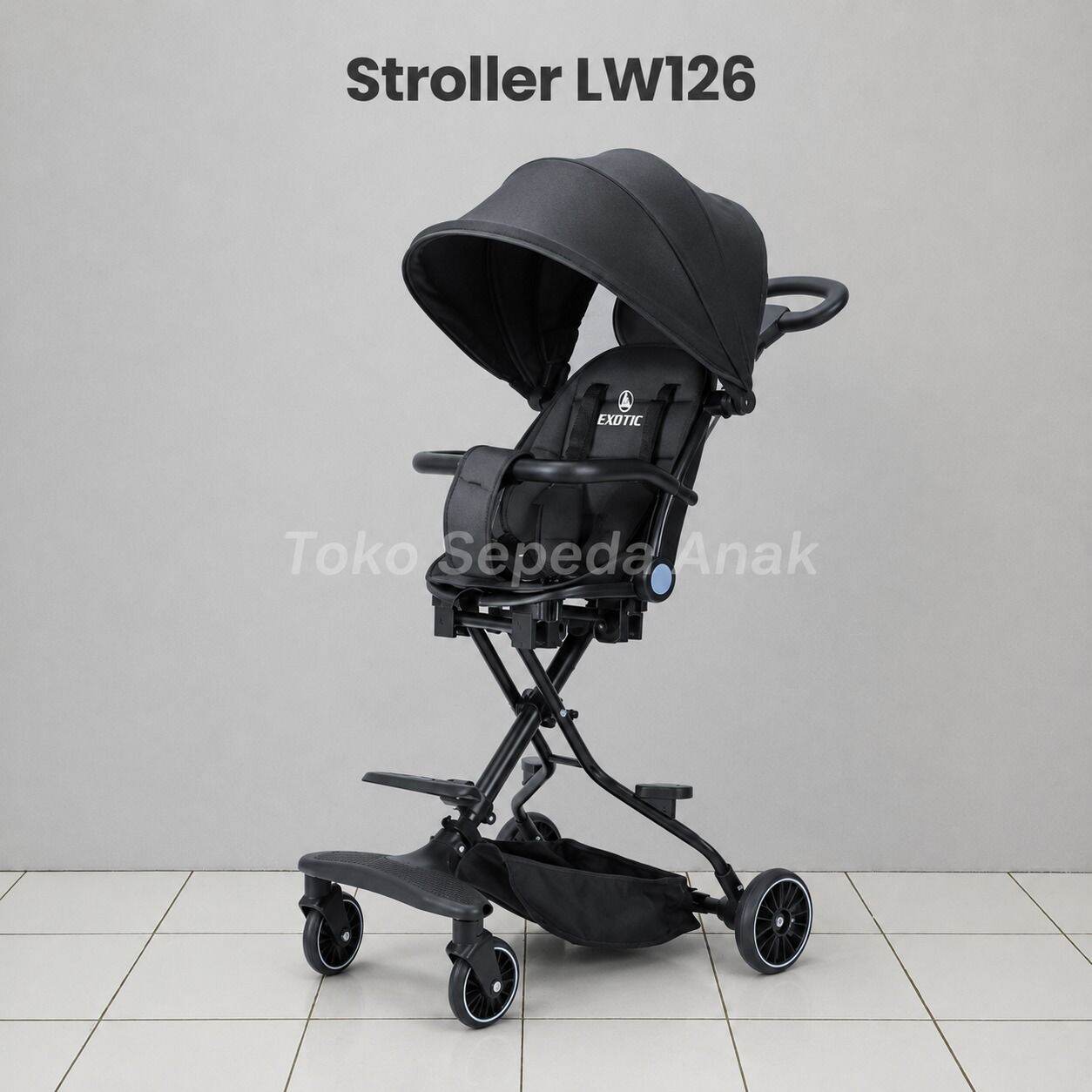 Stroller Bayi Spacebaby SB-204 Dengan Fitur Sabuk Pengaman Roda Putar 2 Arah
