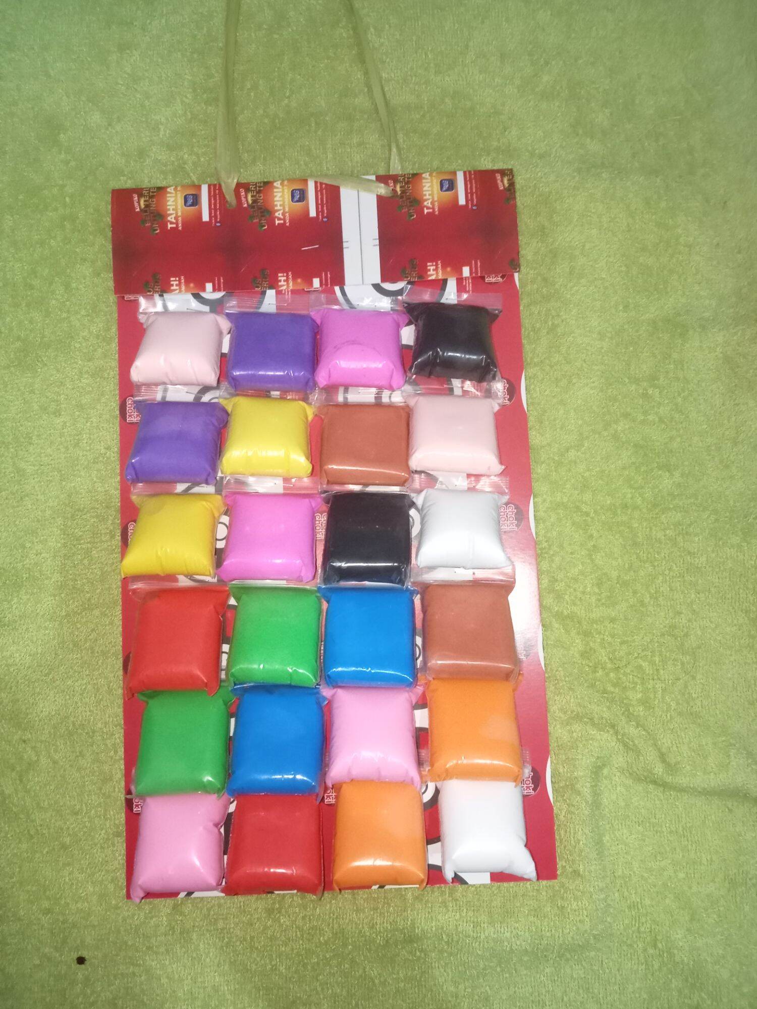 24 pcs Clay Polymer Super / Mainan Anak Clay Soft Bantal 1 lembar Murah