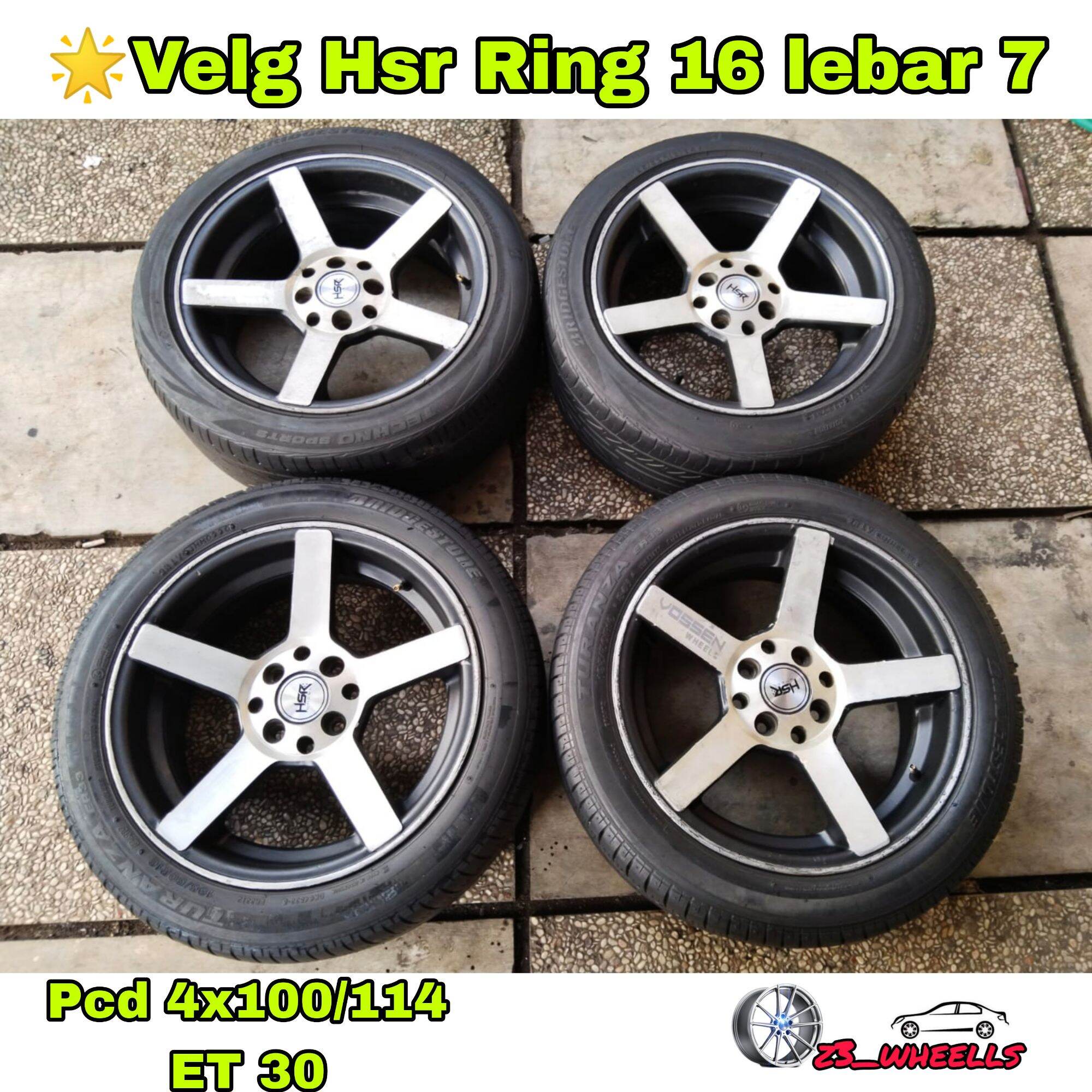 Velg Hsr Ring 16 Lebar 7 Pcd 4x100/114 Et 30 Harga 4,500,000 rupiah*Gratis Ongkir