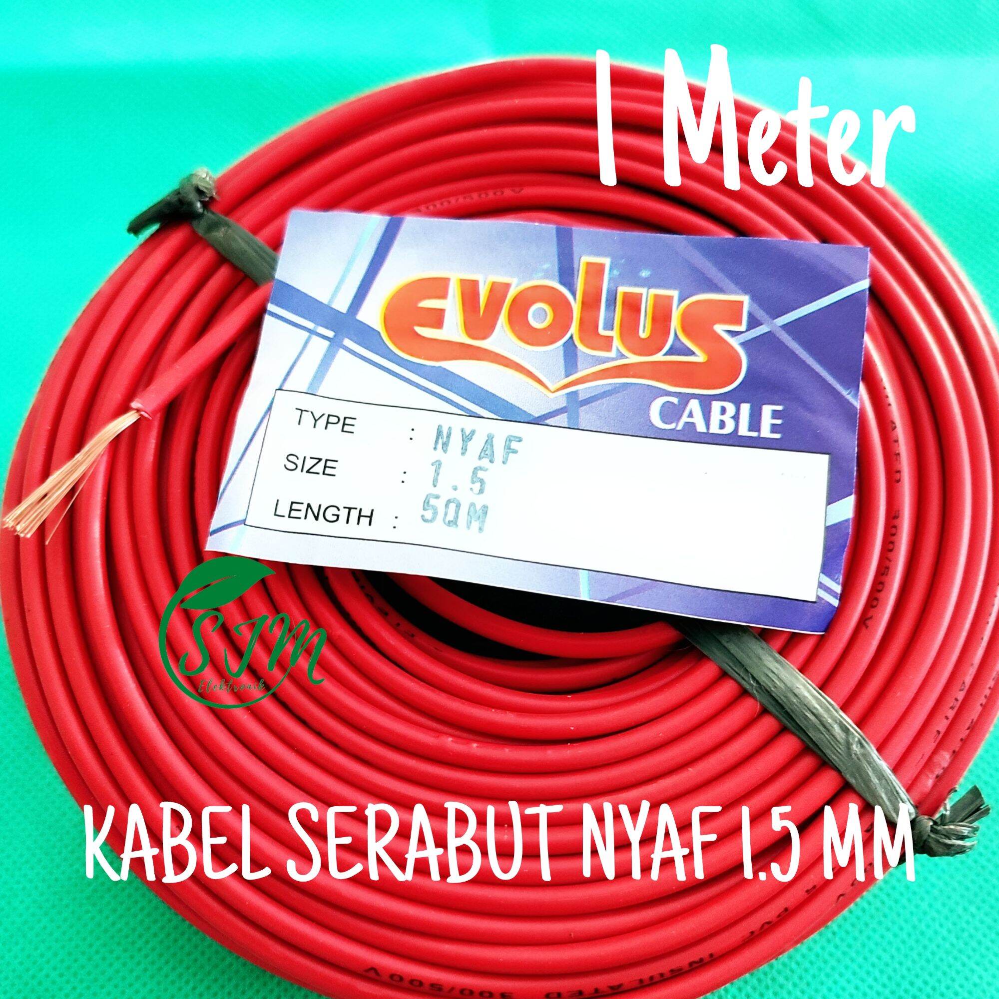 Kabel Nyaf Mm Merah Serabut Harga Per Meter Kabel Serabut Mm