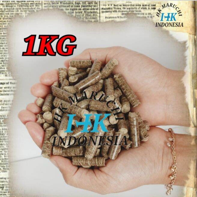 1KG / Wood pellet / bedding / pelet kayu / pelet serbuk kayu / alas ...