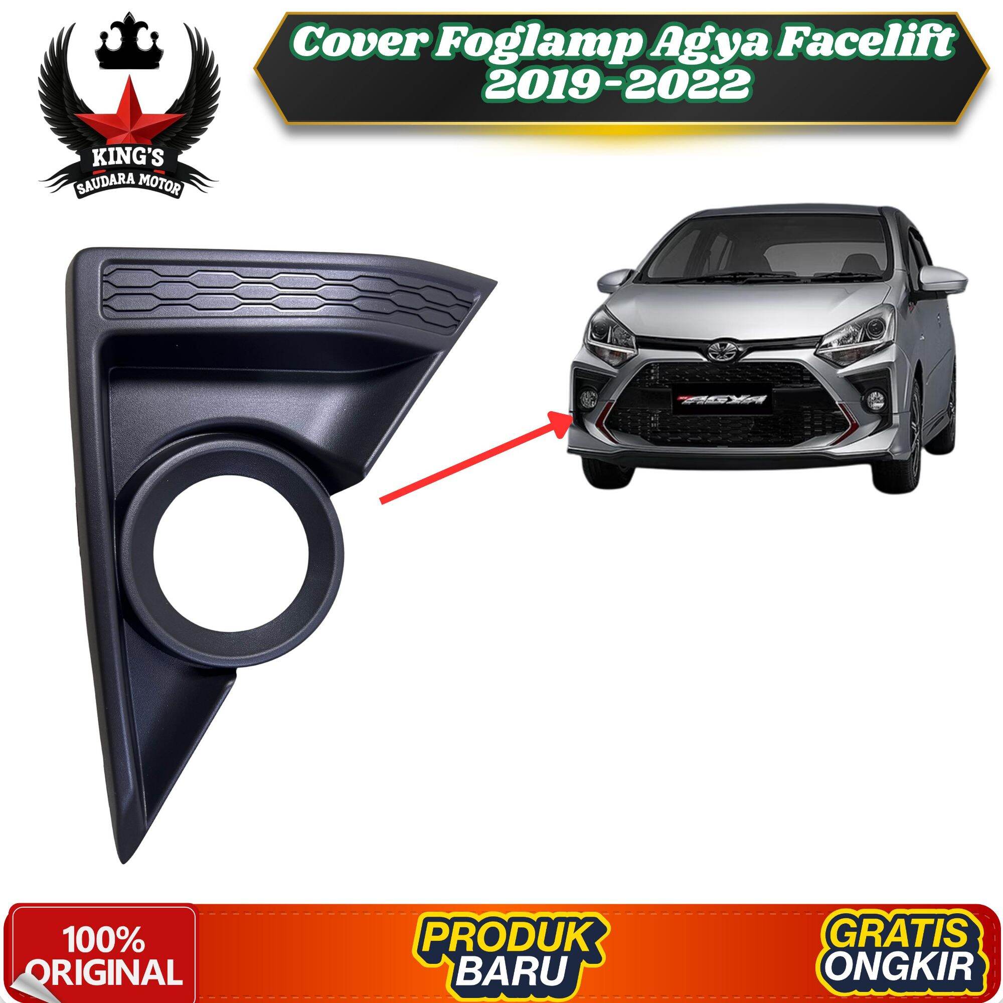 Cover Foglamp Agya Facelift 2019-2022 Original Harga 70,000 rupiah*Gratis Ongkir