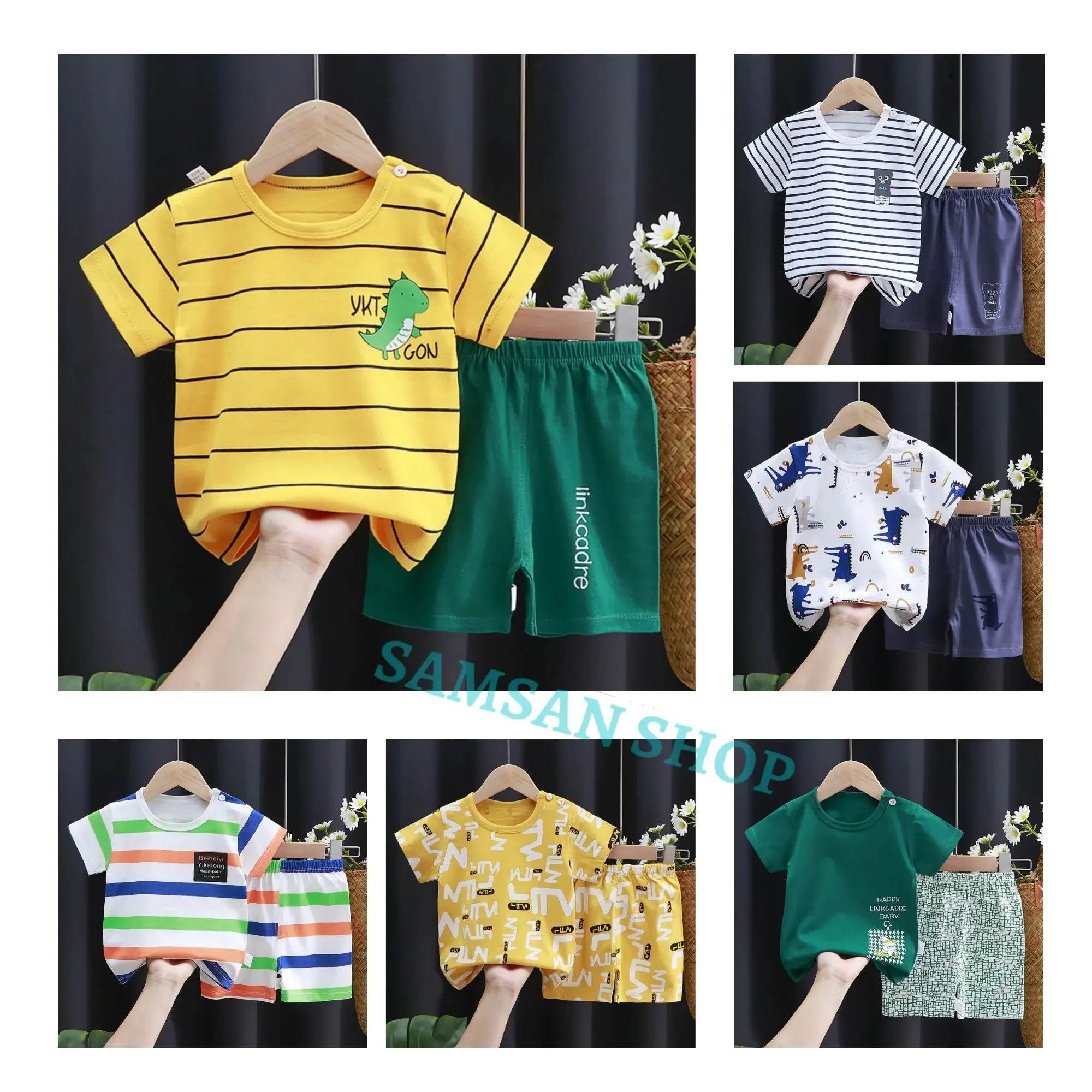 Baju Bayi Import / Setelan Pakaian Anak / Setelan Baju Bayi / Setelan Baju Anak / Usia 0-2 Tahun