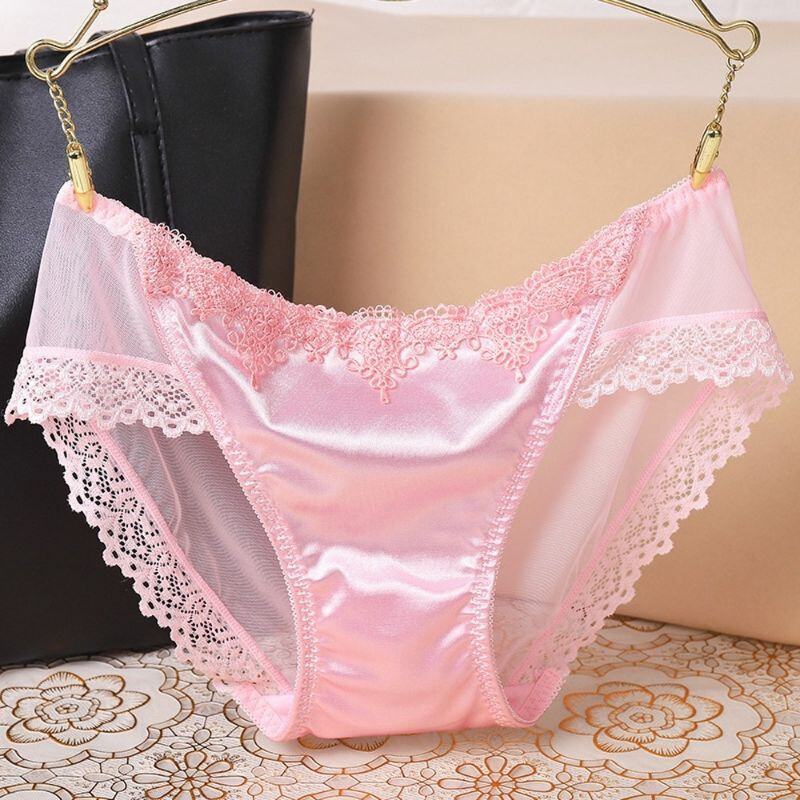 pink silk panties