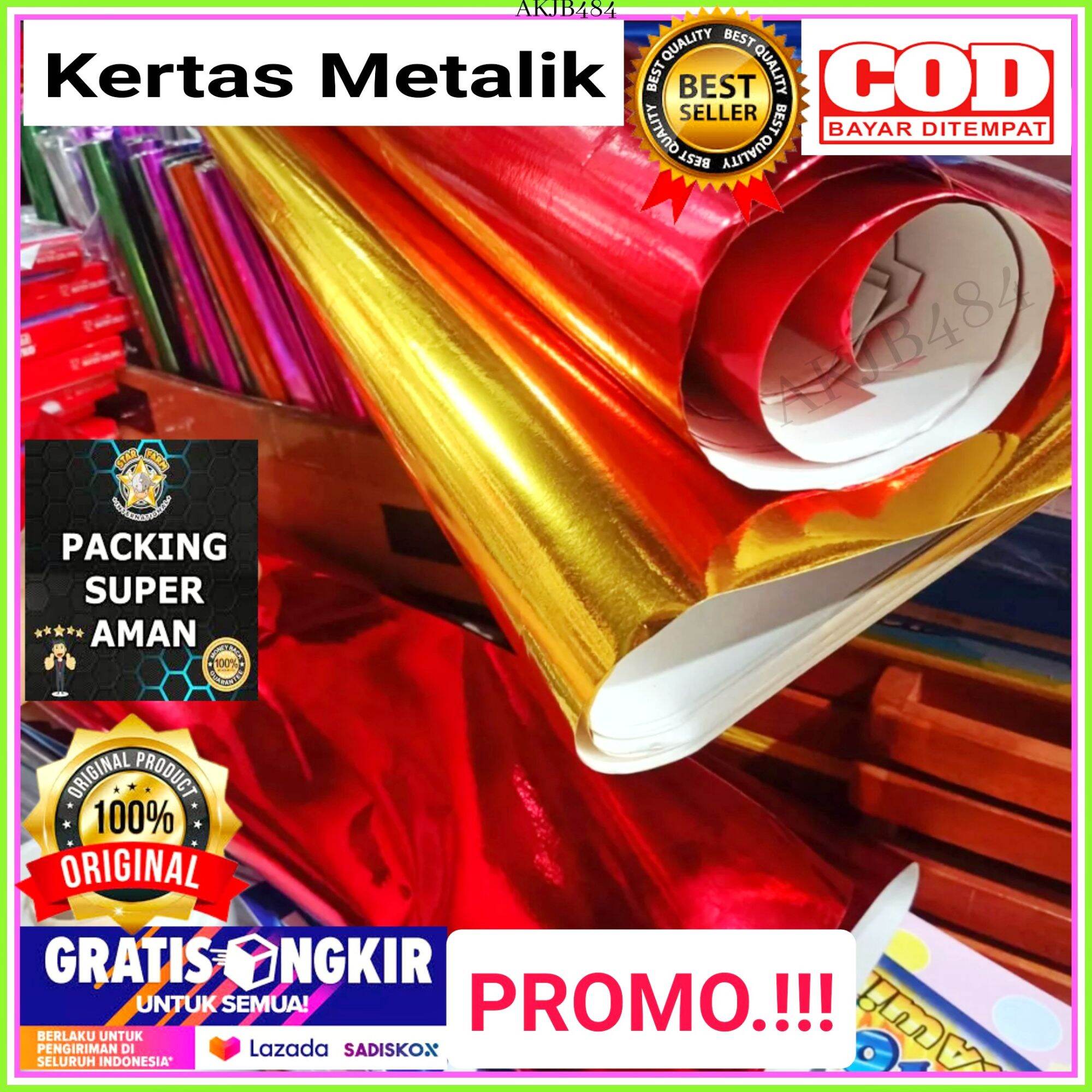 Kertas Metalik Sampul Metalik Per 1 Lembar