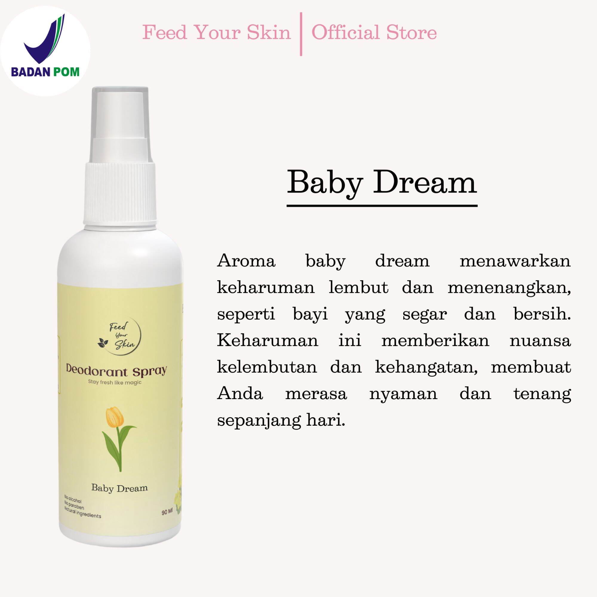 Magic Deo Spray Deodorant Tawas Alami BPOM