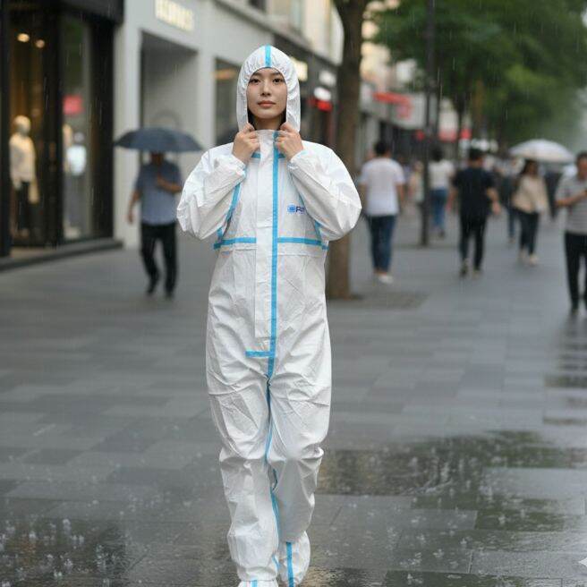 Cheap Ppe Raincoat (Free Shoe Cover) Harga 9,860 rupiah*Gratis Ongkir