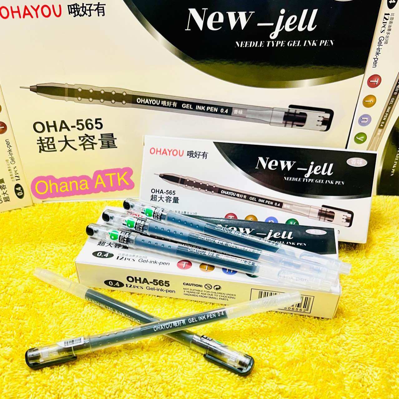 [1 PACK] PROMO PULPEN GEL OHAYOU ZUIXUA NEW JELL ISI 12pcs-PULPEN 04