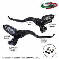 MASTER REM MODEL RCB DOMINO DUA TABUNG KACA OVAL NMAX  NMAX NEW PCX 150 PCX 160 NEW XMAX ADV FU NINJA CB CBR KLX CRF VIXION SONIC RX KING DLL PLUS BREKET DUDUKAN SPION SET KIRI KANAN MASTER REM TABUNG OVAL MODEL RCB
