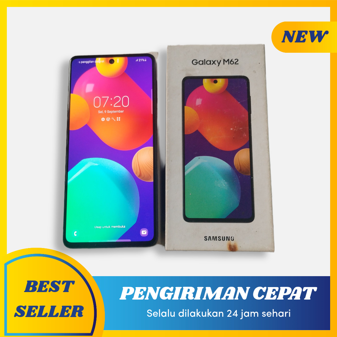 Samsung Galaxy M62 8/256 GB Second Resmi Original – Termurah Se-Indonesia Harga  2,750,000 Ringgit*Penghantaran Percuma