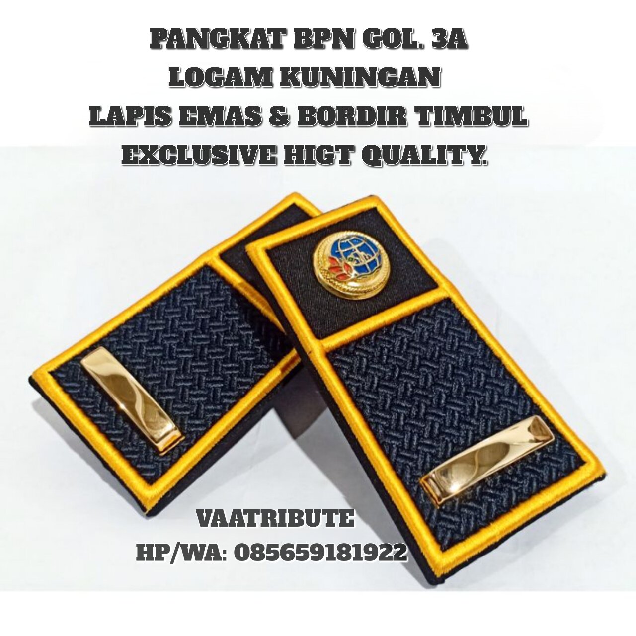 PANGKAT ATR/BPN GOLONGAN 3A BORDIR TIMBUL EXCLUSIVE HIGT QUALITY ...