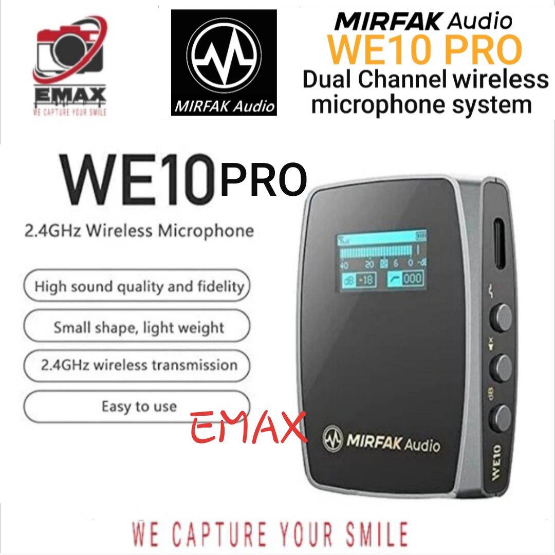 WE10 / WE10 PRO Compact Wireless Microphone System