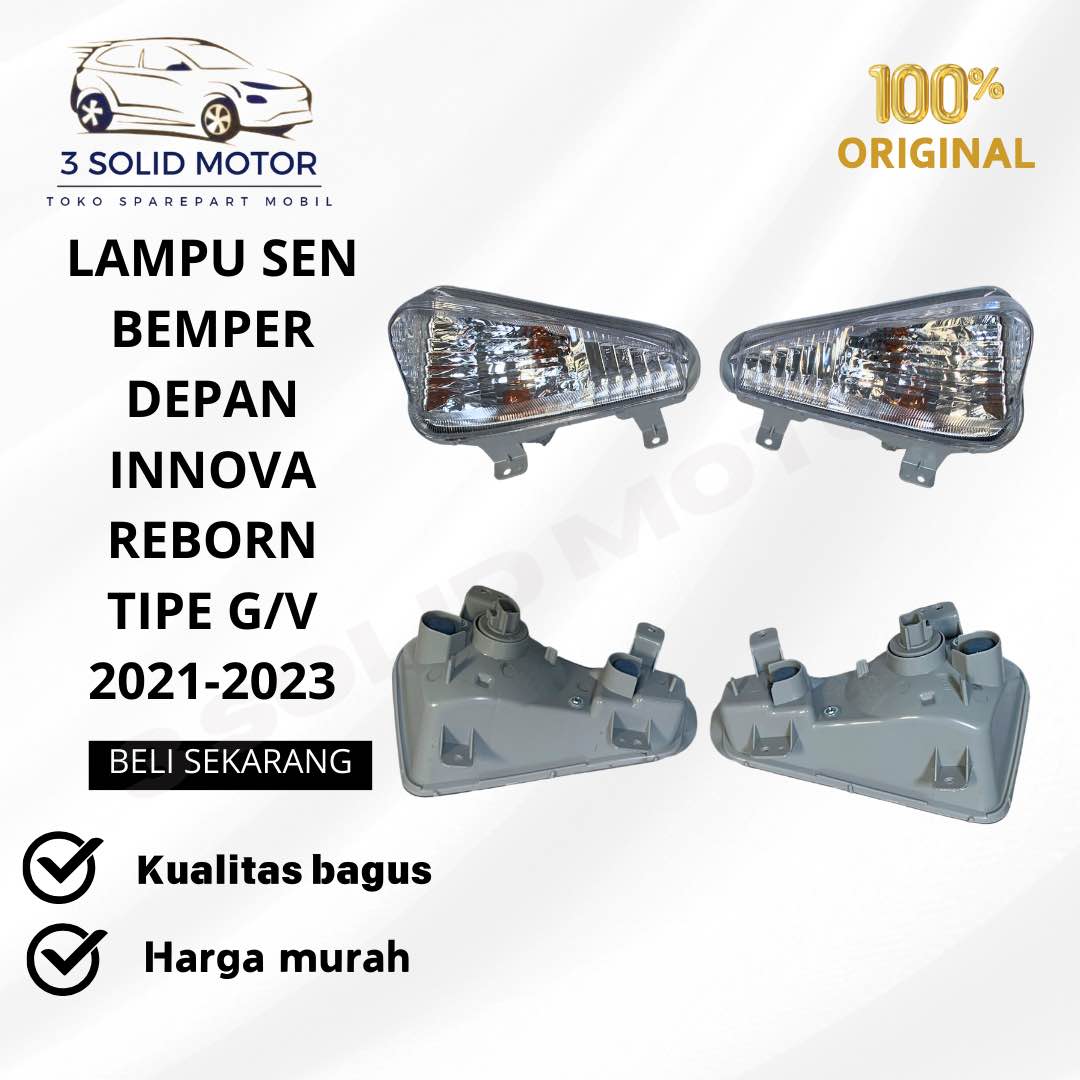 LAMPU SEN BEMPER DEPAN INNOVA REBORN TIPE G/V 2021-2023 ORIGINAL Harga 265,000 rupiah*Gratis Ongkir