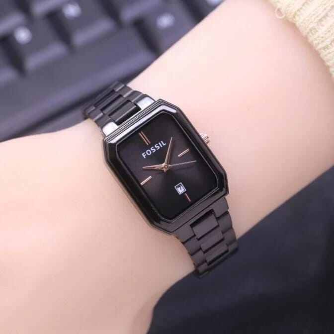 Women's Watches with Square Chain Active Date Casual Stainless Steel Small