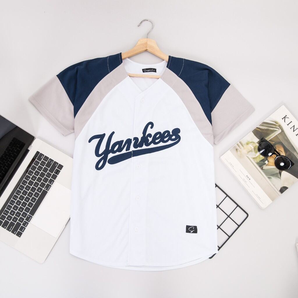 Baju Kaos Kemeja Jersey Baseball Pria & Wanita Dodgers - Dodgers Blue