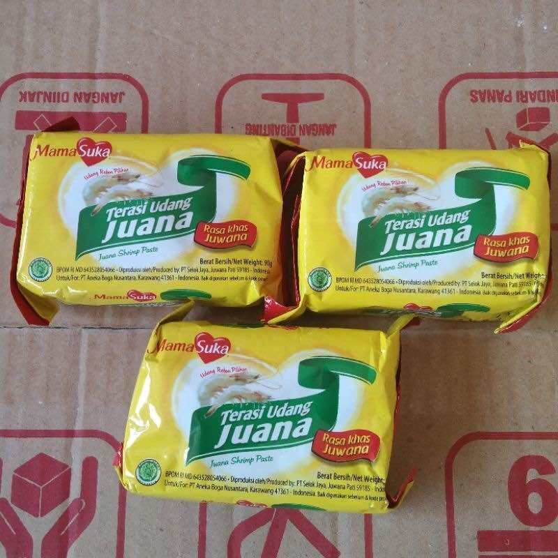 MAMASUKA TERASI UDANG JUANA 90GR - MAMA SUKA SHRIMP PASTE BLOCK - PASTA ...