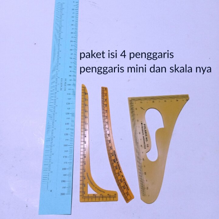 penggaris pola jahit mini 1 set lengkap isi 4 jenis murah komplit skala nya / penggaris mini / mistar / penggaris multifungsi / jidar / penggaris pola mini / kebutuhan menjahit / alat jahit / alat mesin jahit / aksesoris mesin jahit / menjahit