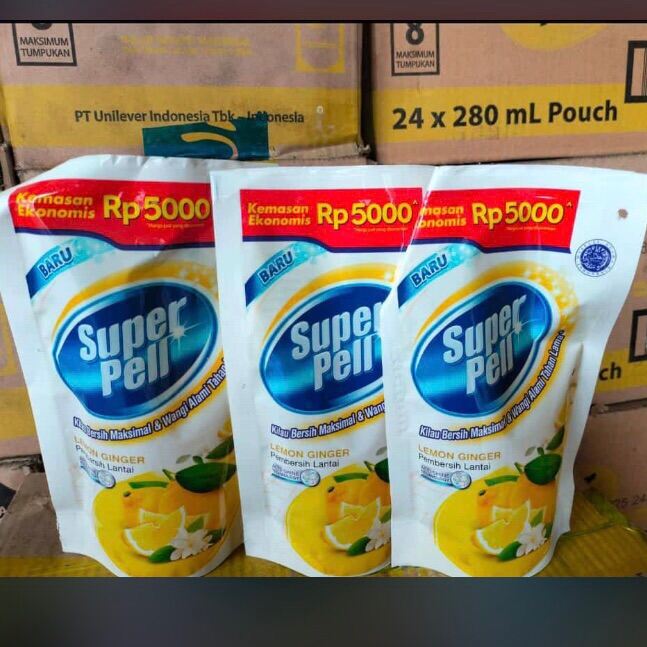 Pembersih Lantai Super Pell 280ml X 24pcs 1dus Lazada Indonesia