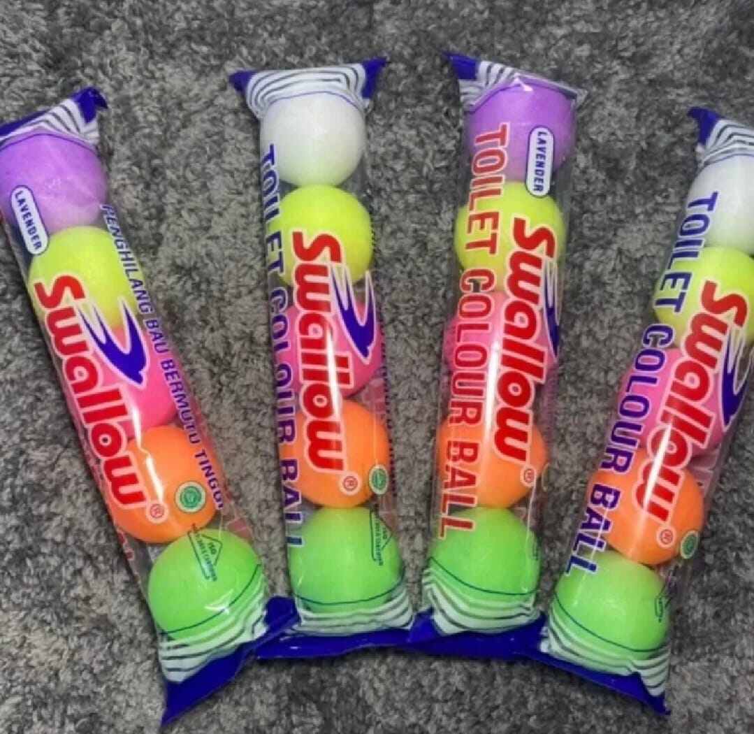 Swallow kamper toilet ball 5's colour - Merek Swallow Harga 20,500 rupiah*Gratis Ongkir