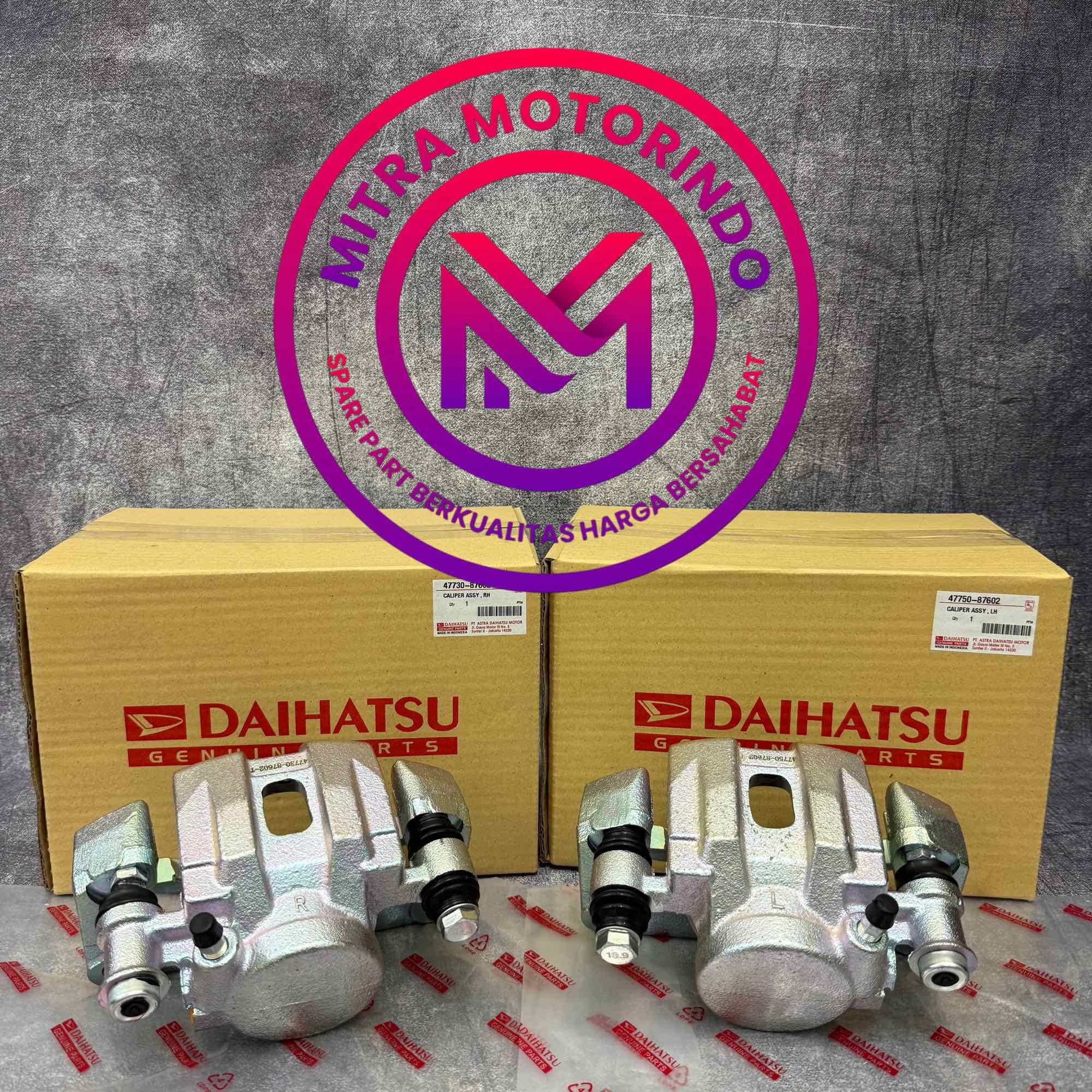 Rumah Cakram/Caliper Assy Daihatsu TAFT GT F70 1set 2pcs Kiri-Kanan 47750-87602/47730-87602 Harga 1,175,000 Ringgit*Penghantaran Percuma