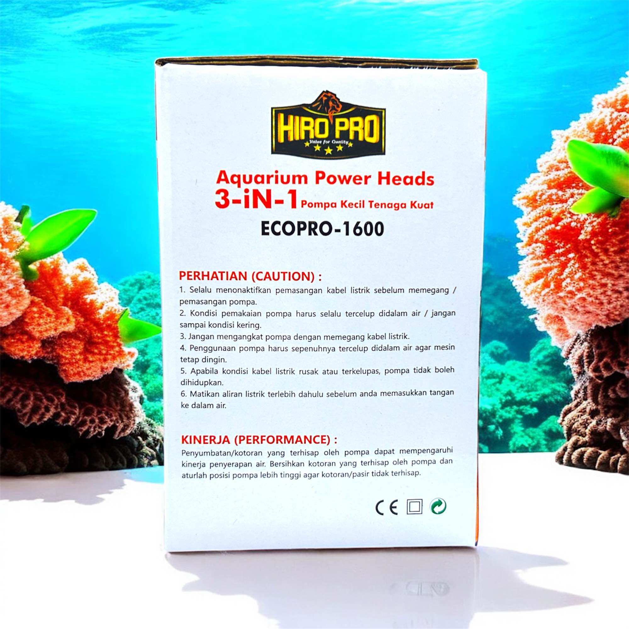 HIRO PRO ECO 1600 POMPA KOLAM AQUARIUM POWER HEAD