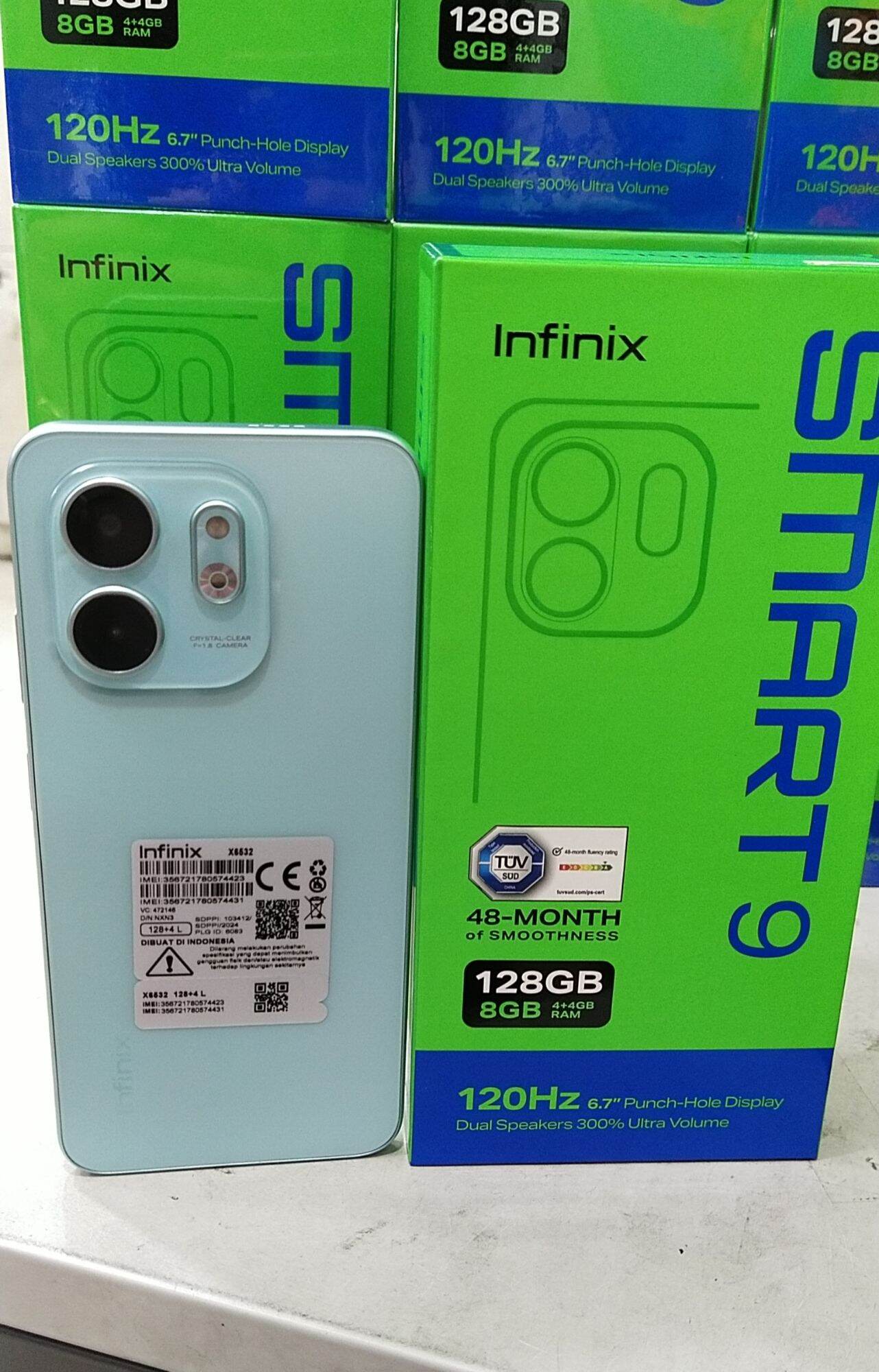 infinix smart Ram 8+128 GB (pengganti tipe smart 67 in helio