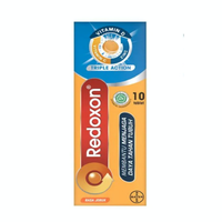 redoxon triple action isi 10 tablet / redoxon effervescent / vitamin c / vitamin D / vitamin daya tahan tubuh