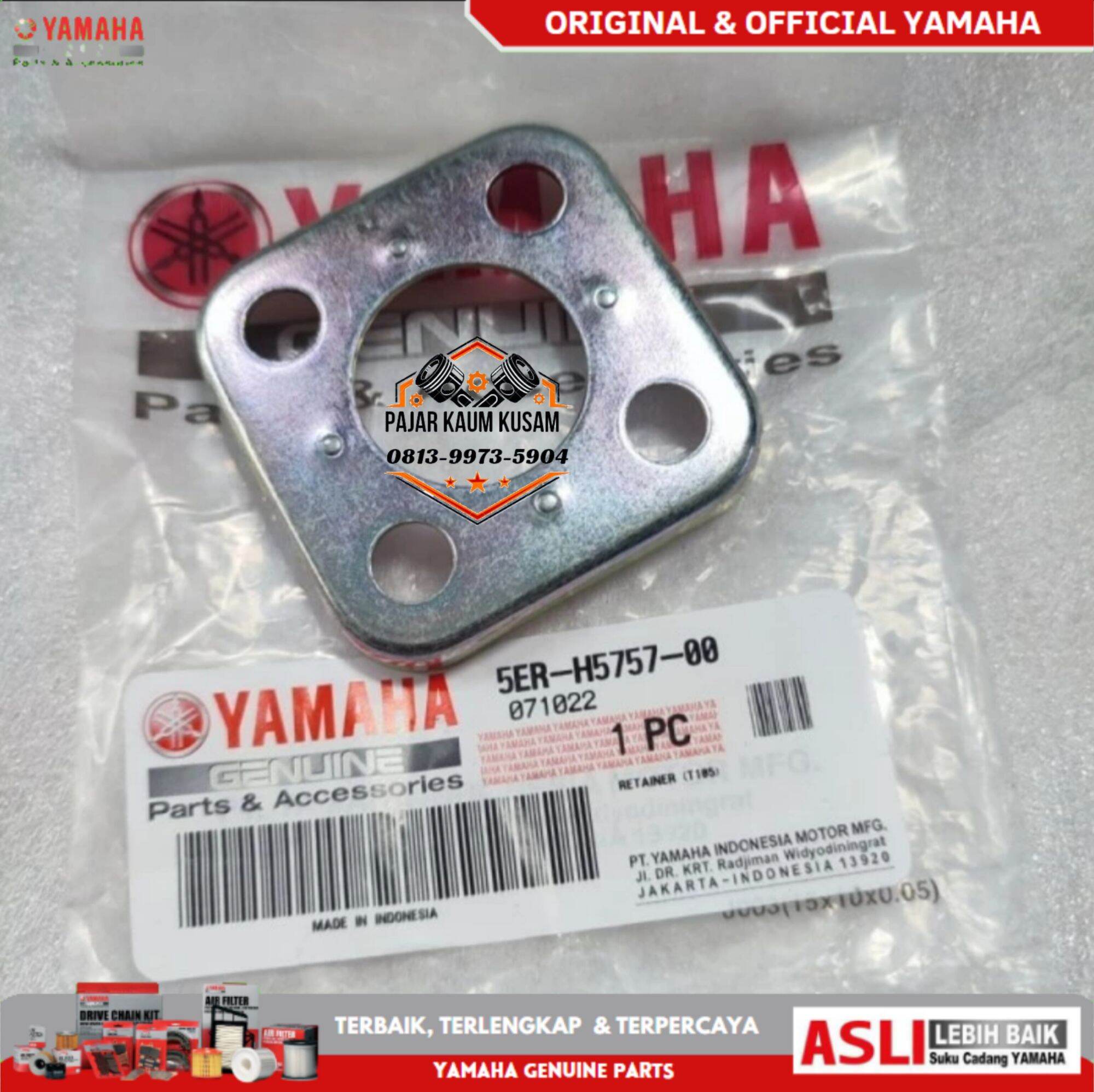 PLAT PLAMPUNG BENSIN FIZR F1ZR VEGA R LAMA ORIGINAL.5ER-E5757-00 RETAINER Harga 25,000 rupiah*Gratis Ongkir