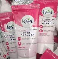 Veet Hair Removal Cream 25 gr Tanpa box Pure Formula Normal Skin Cucumber Extract Our Freshest Smell Long Lasting Smoothness