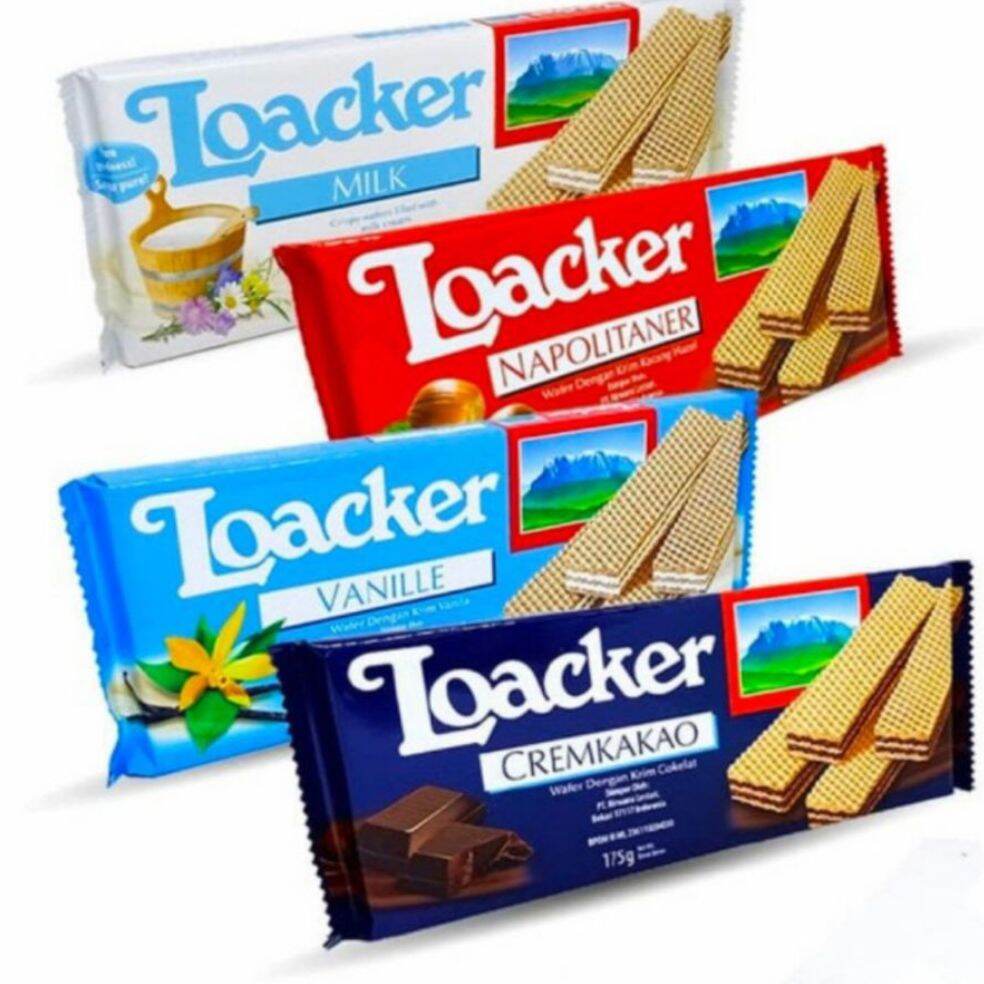 Loacker Wafer 175gr | Wafer Loacker 175 Gr | Loacker Biscuit | Biskuit ...