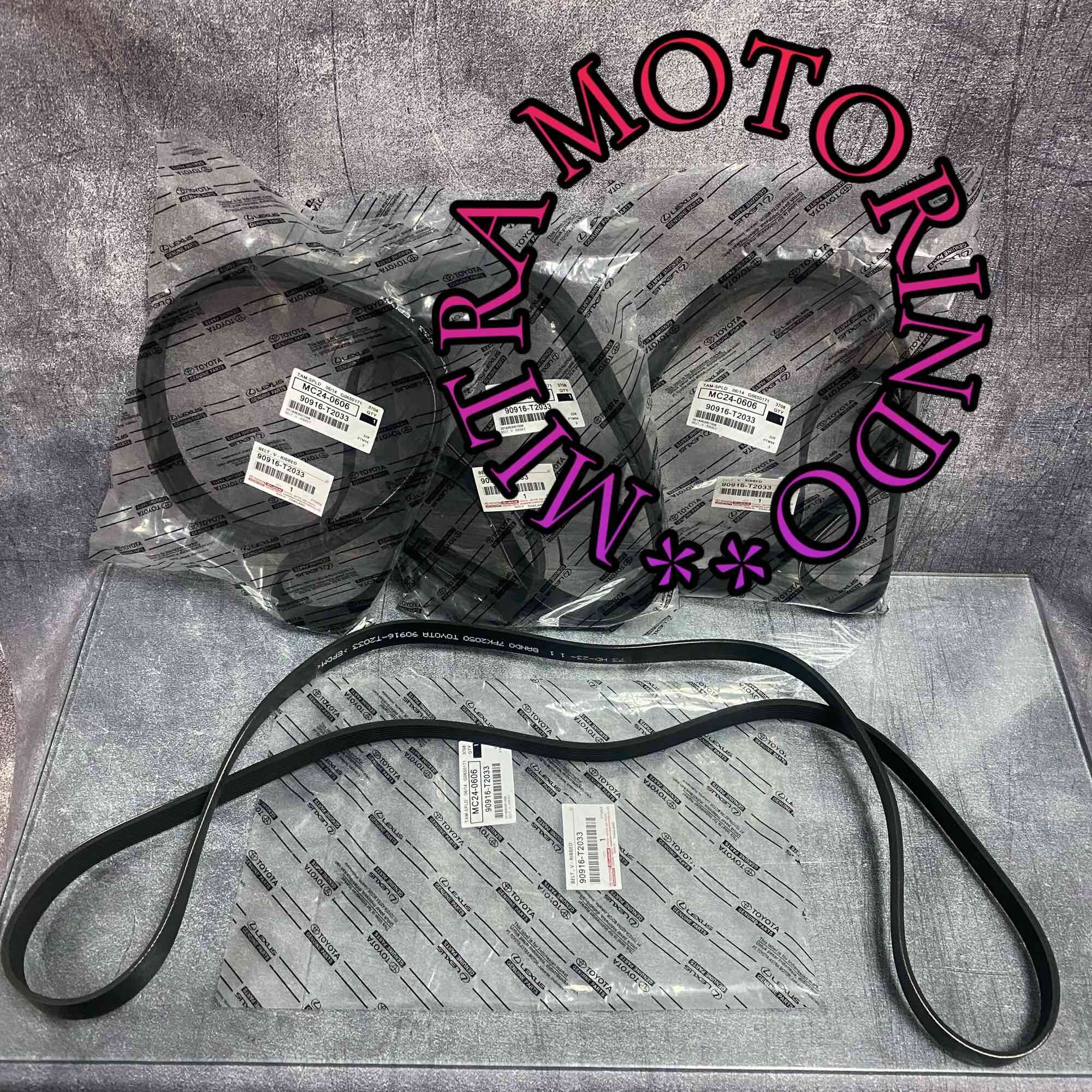 Van belt,fan belt Toyota innova reborn,hilux revo 2gd 90916-T2033 Harga 177,500 rupiah*Gratis Ongkir