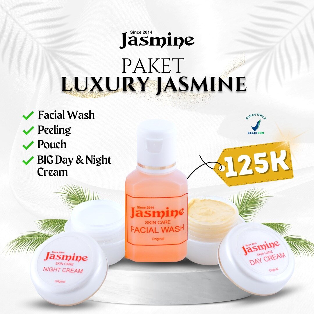 Cream Jasmine Luxury Barcode/ Cream Paket Wajah Jasmine Luxury BPOM